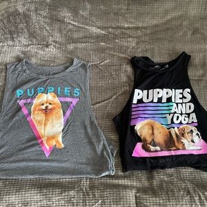 Puppies & Yoga Bundle Sleeveless Tee
